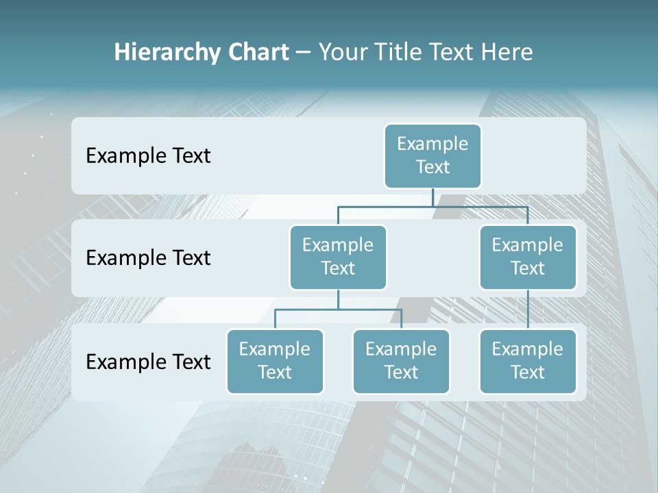 A Group Of Tall Buildings In A City PowerPoint Template