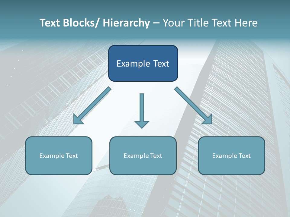 A Group Of Tall Buildings In A City PowerPoint Template