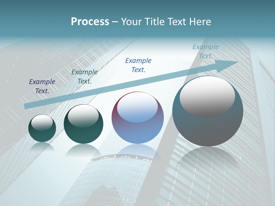 A Group Of Tall Buildings In A City PowerPoint Template