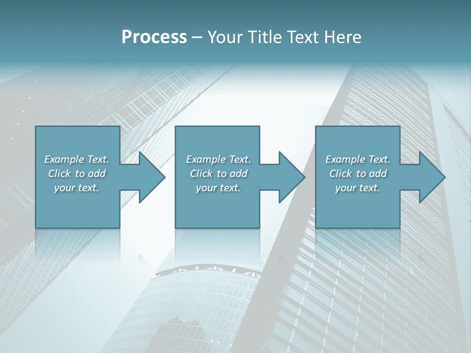 A Group Of Tall Buildings In A City PowerPoint Template