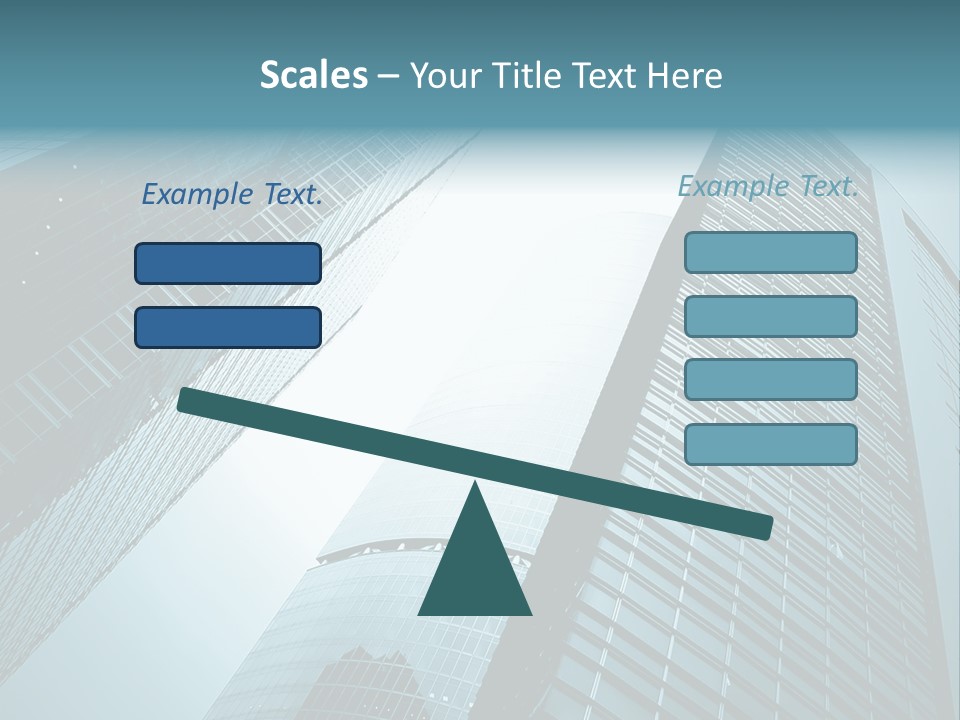 A Group Of Tall Buildings In A City PowerPoint Template