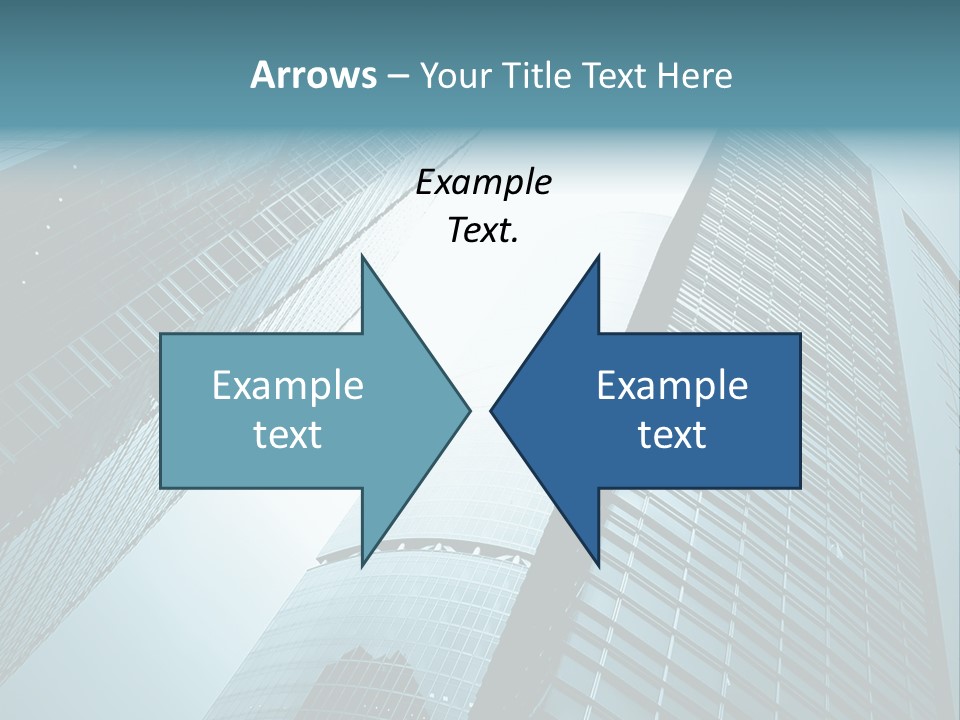 A Group Of Tall Buildings In A City PowerPoint Template