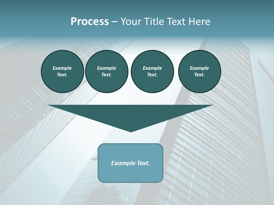 A Group Of Tall Buildings In A City PowerPoint Template