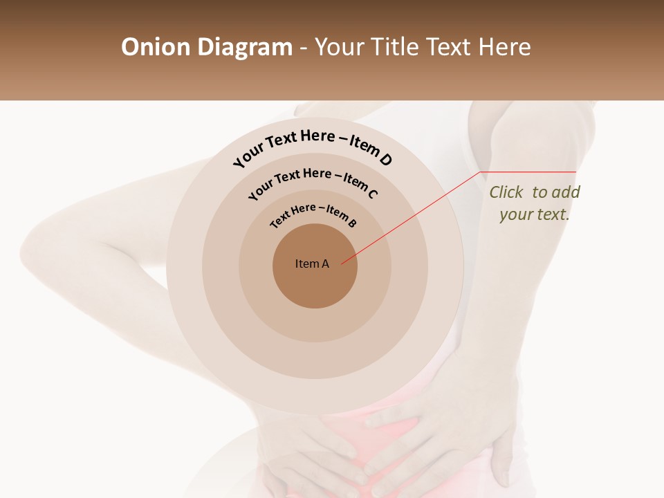 A Woman Holding Her Lower Back In Pain PowerPoint Template