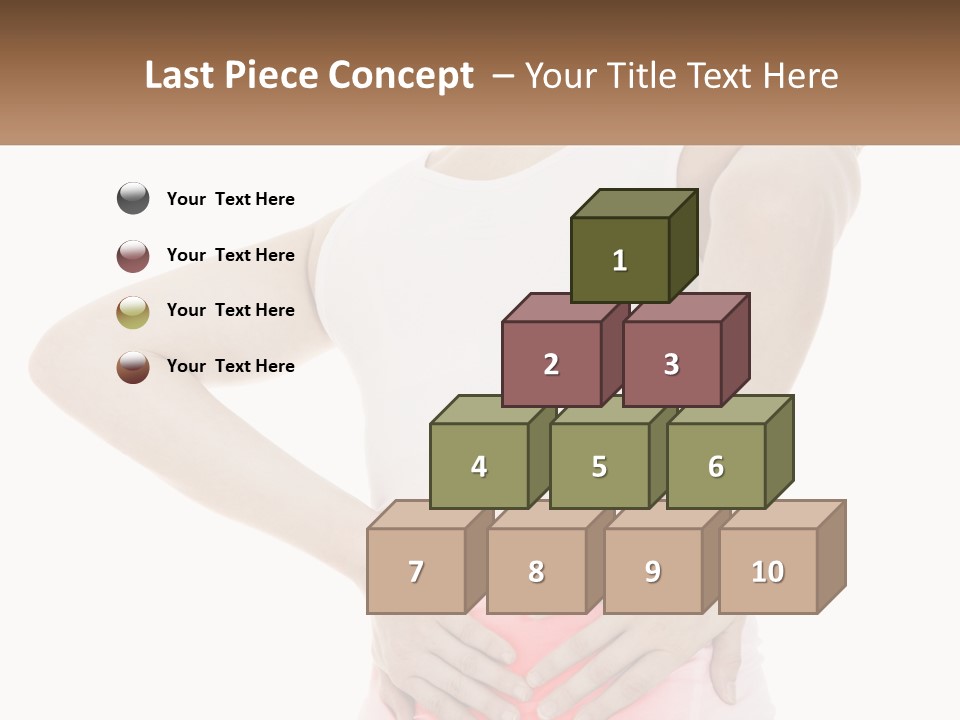 A Woman Holding Her Lower Back In Pain PowerPoint Template