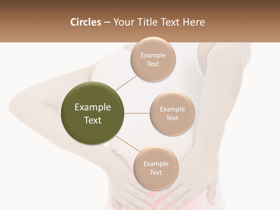 A Woman Holding Her Lower Back In Pain PowerPoint Template