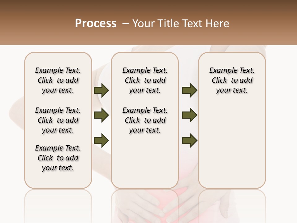 A Woman Holding Her Lower Back In Pain PowerPoint Template