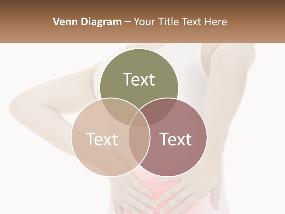 A Woman Holding Her Lower Back In Pain PowerPoint Template