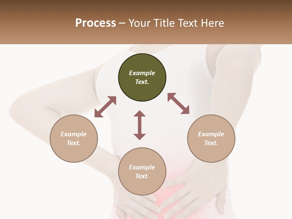 A Woman Holding Her Lower Back In Pain PowerPoint Template