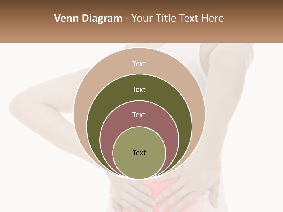 A Woman Holding Her Lower Back In Pain PowerPoint Template