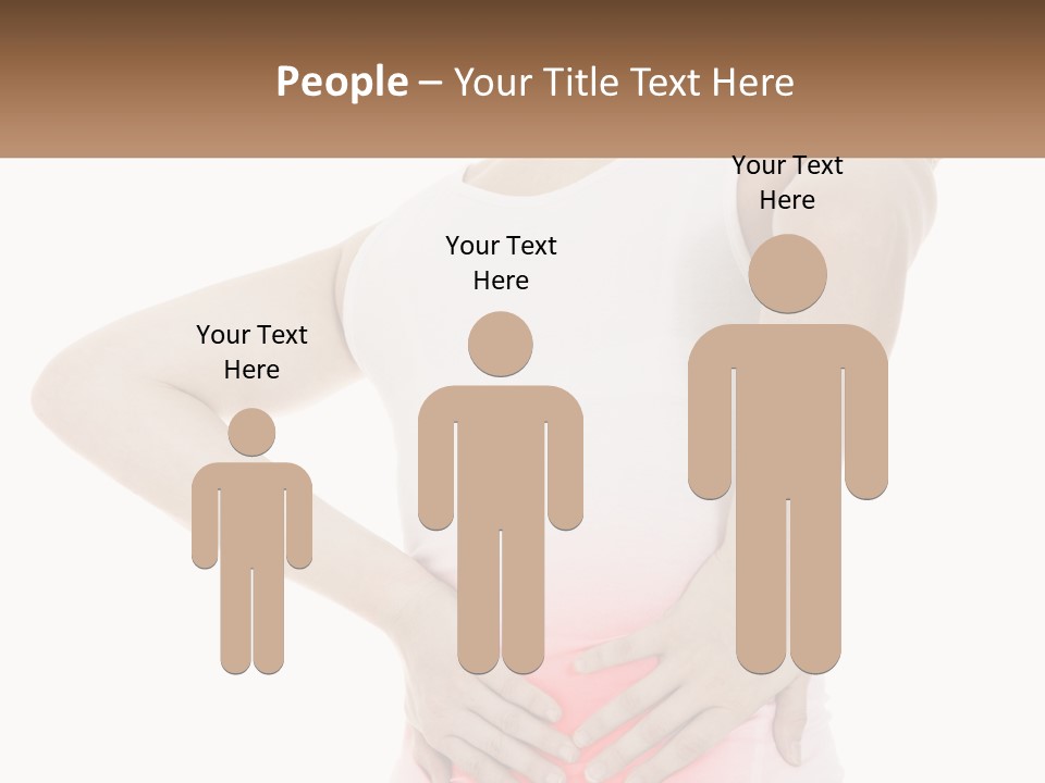 A Woman Holding Her Lower Back In Pain PowerPoint Template