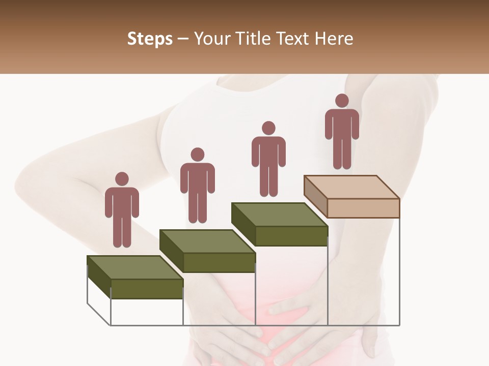 A Woman Holding Her Lower Back In Pain PowerPoint Template