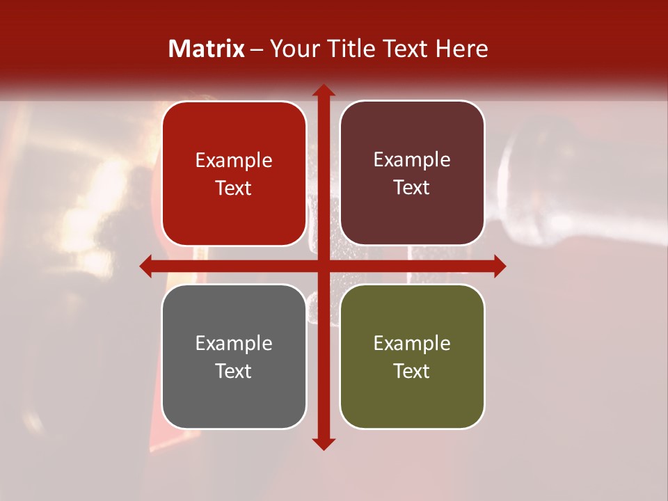 A Key On A Keyhole With A Red Background PowerPoint Template