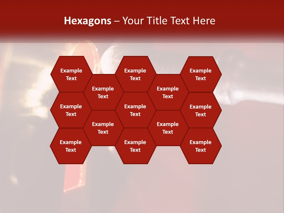 A Key On A Keyhole With A Red Background PowerPoint Template