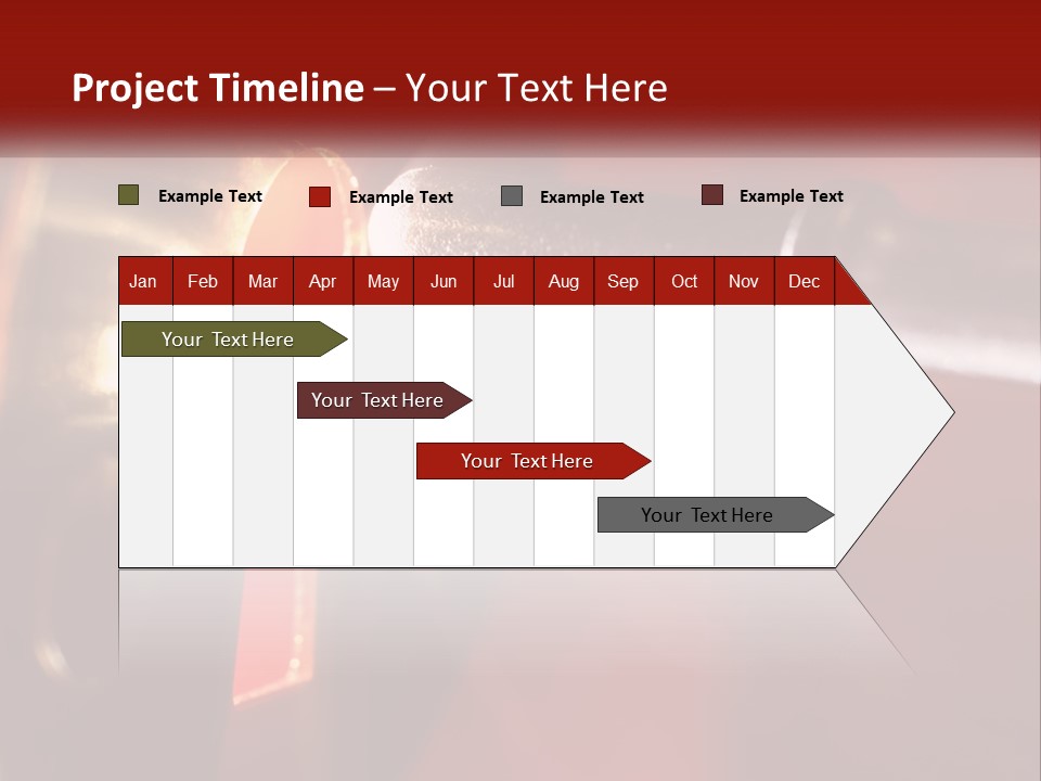 A Key On A Keyhole With A Red Background PowerPoint Template