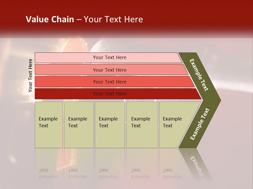 A Key On A Keyhole With A Red Background PowerPoint Template