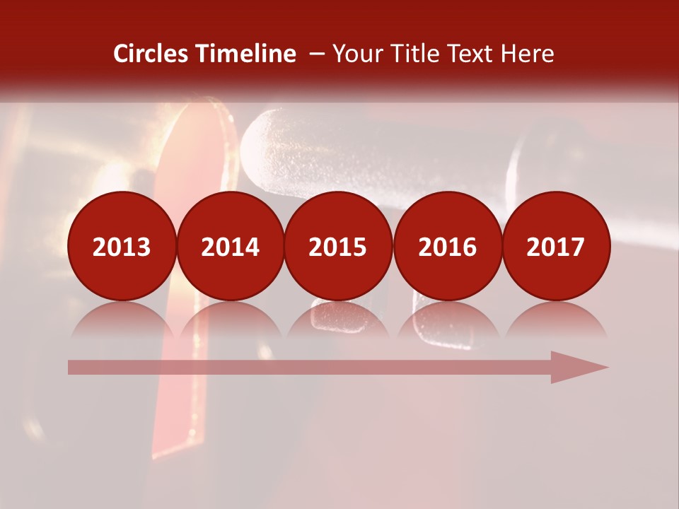 A Key On A Keyhole With A Red Background PowerPoint Template