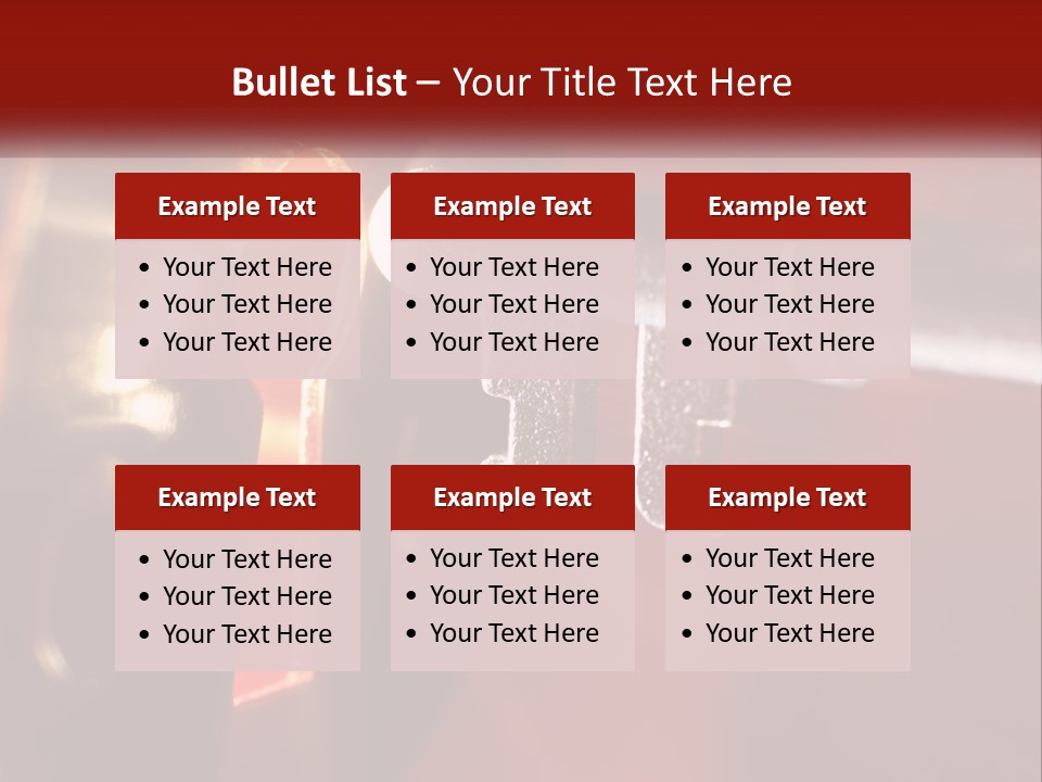 A Key On A Keyhole With A Red Background PowerPoint Template