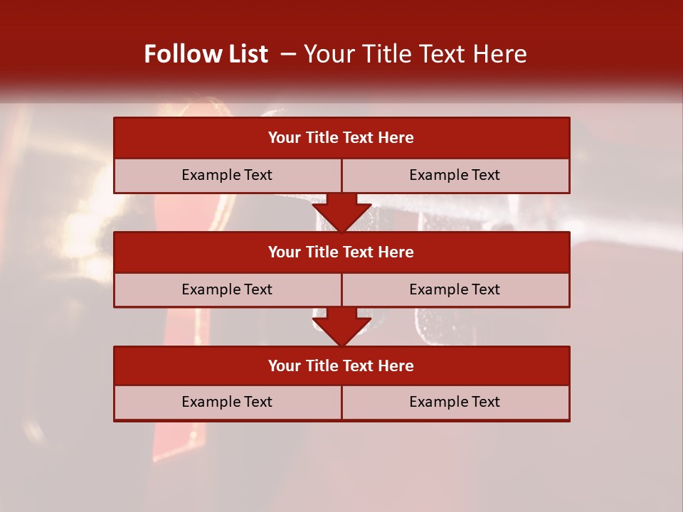 A Key On A Keyhole With A Red Background PowerPoint Template