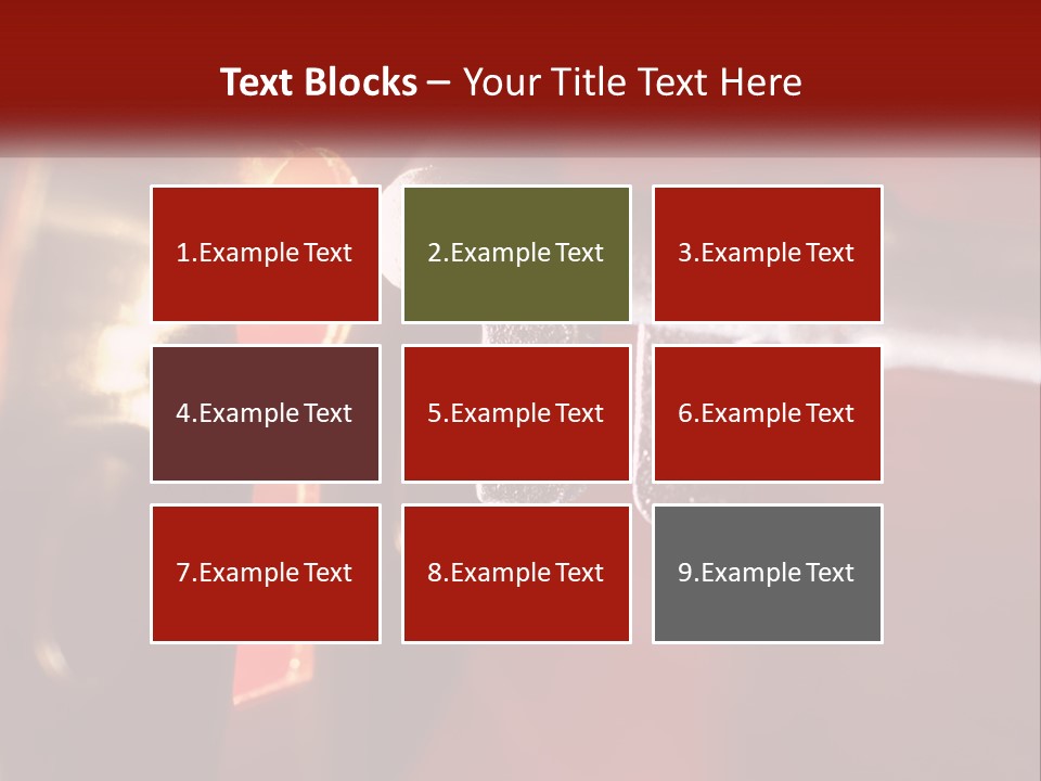 A Key On A Keyhole With A Red Background PowerPoint Template