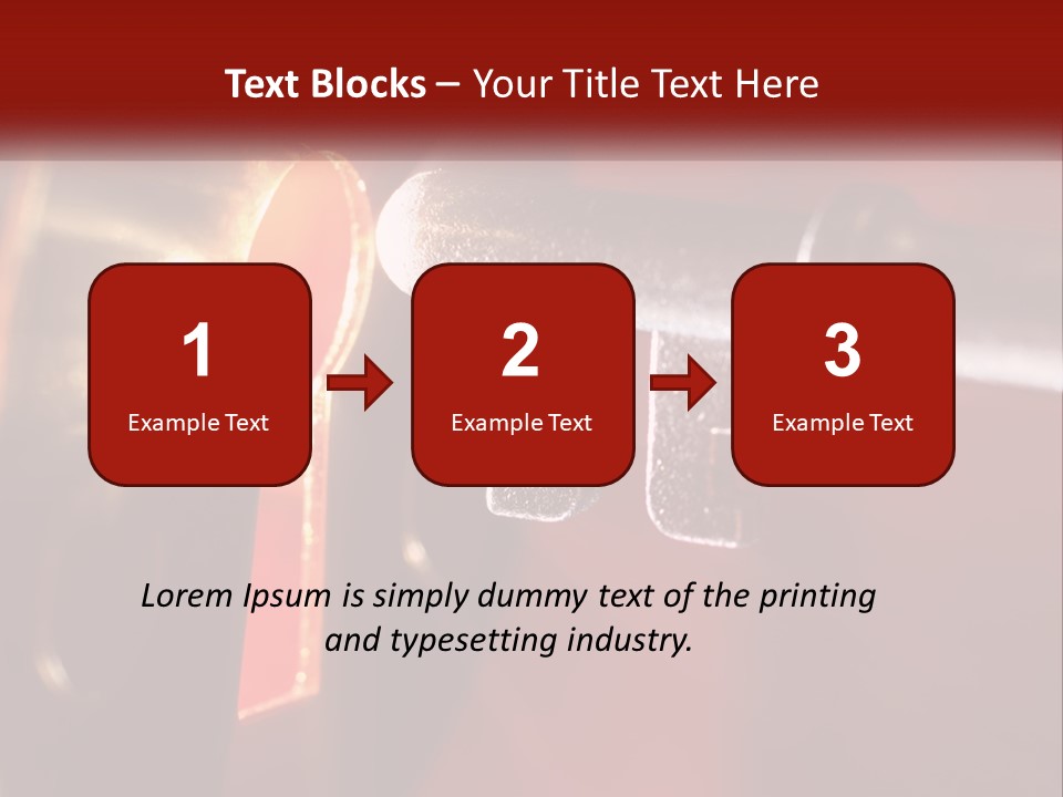 A Key On A Keyhole With A Red Background PowerPoint Template