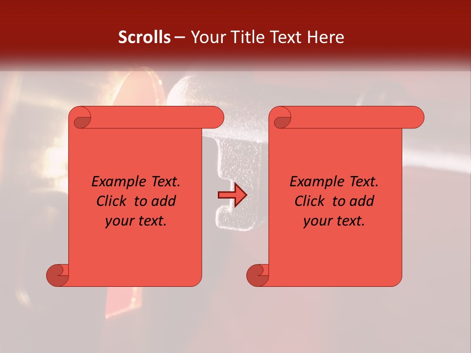 A Key On A Keyhole With A Red Background PowerPoint Template