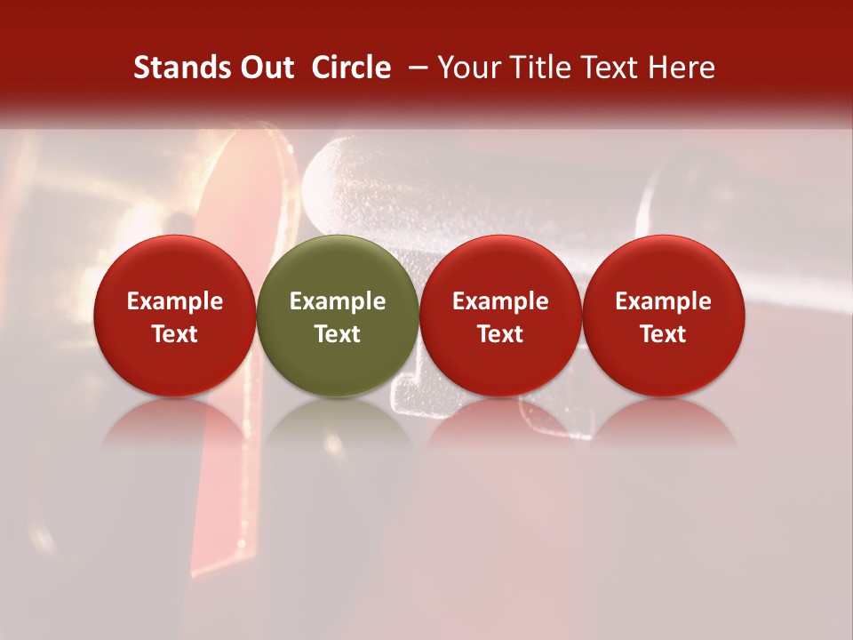 A Key On A Keyhole With A Red Background PowerPoint Template