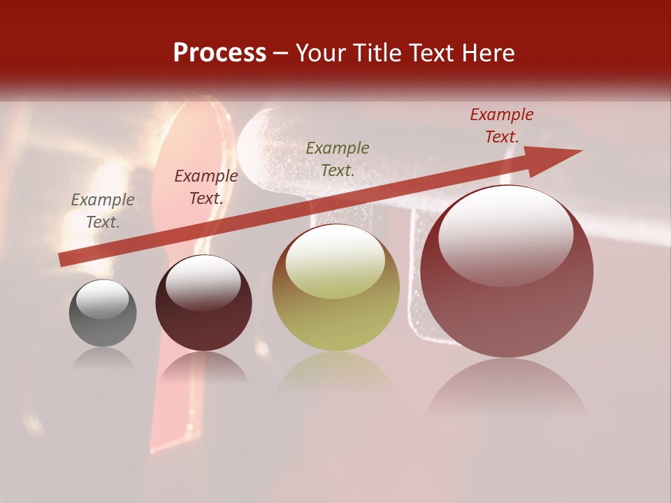 A Key On A Keyhole With A Red Background PowerPoint Template