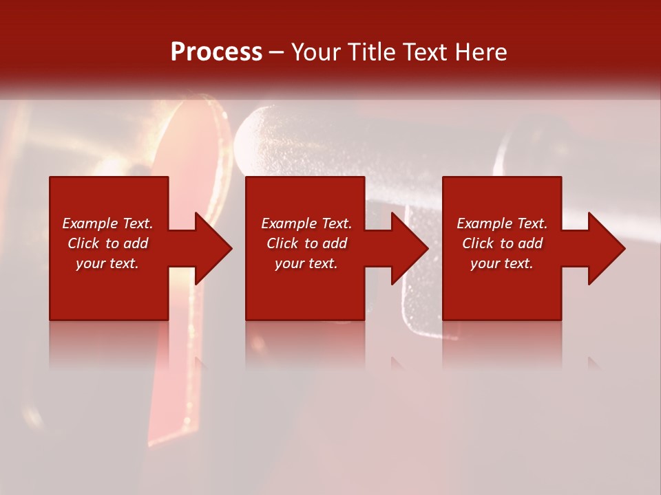 A Key On A Keyhole With A Red Background PowerPoint Template