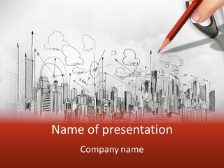 A Person Writing On A Piece Of Paper With A Pencil PowerPoint Template