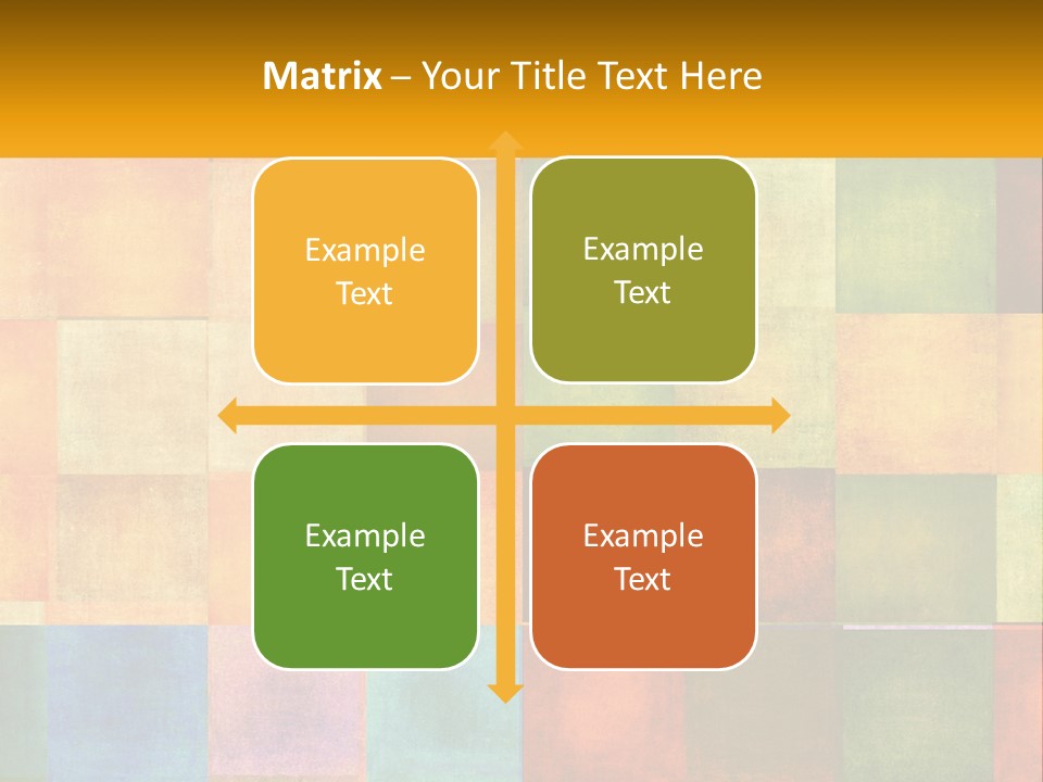 A Colorful Background With Squares Of Different Colors PowerPoint Template