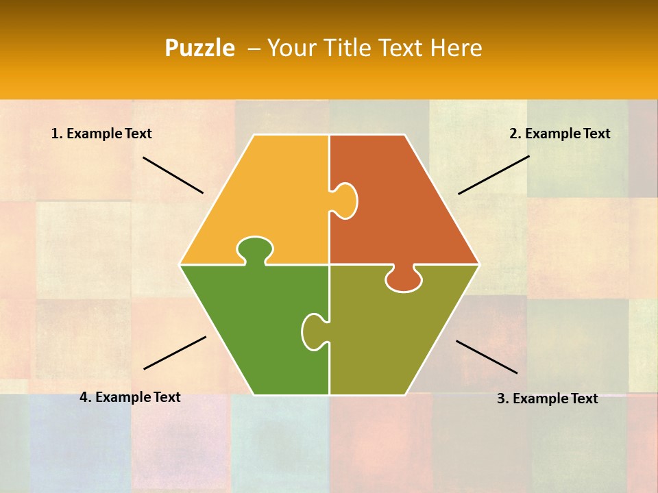 A Colorful Background With Squares Of Different Colors PowerPoint Template