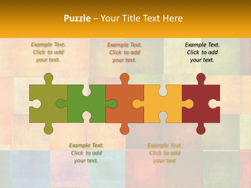 A Colorful Background With Squares Of Different Colors PowerPoint Template