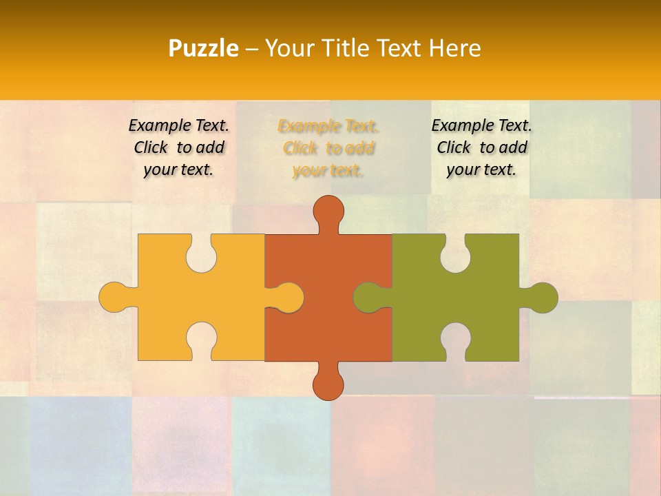 A Colorful Background With Squares Of Different Colors PowerPoint Template