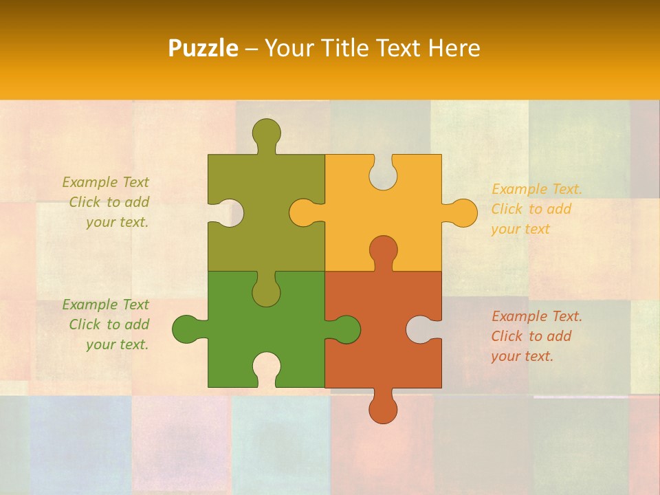 A Colorful Background With Squares Of Different Colors PowerPoint Template