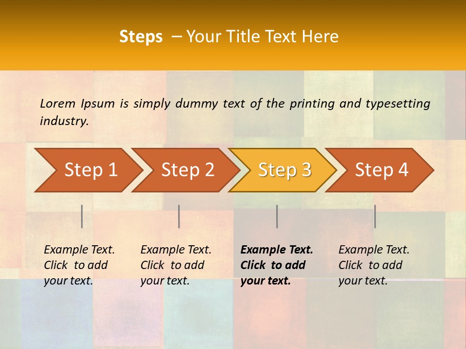 A Colorful Background With Squares Of Different Colors PowerPoint Template