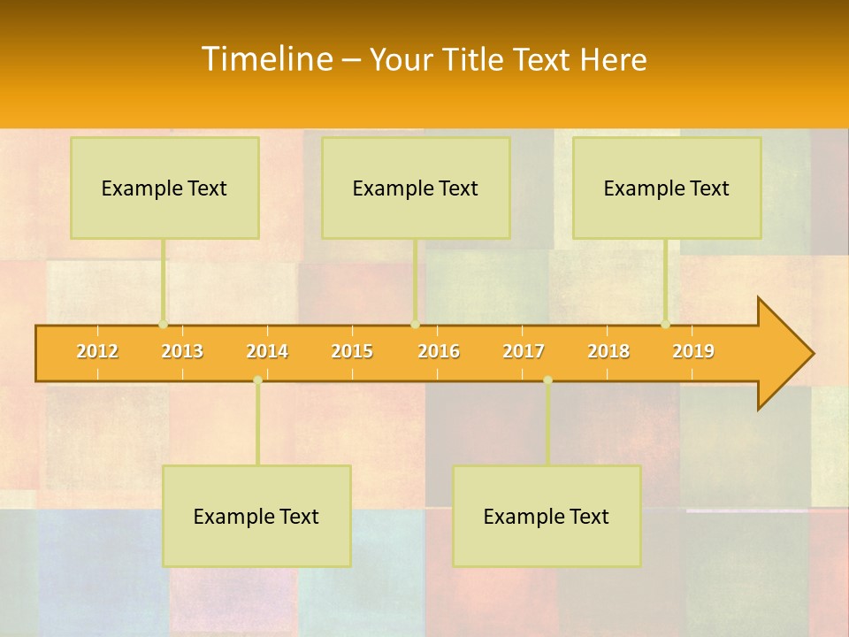 A Colorful Background With Squares Of Different Colors PowerPoint Template