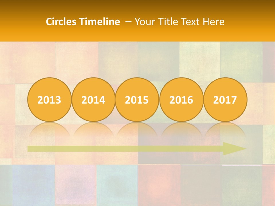 A Colorful Background With Squares Of Different Colors PowerPoint Template