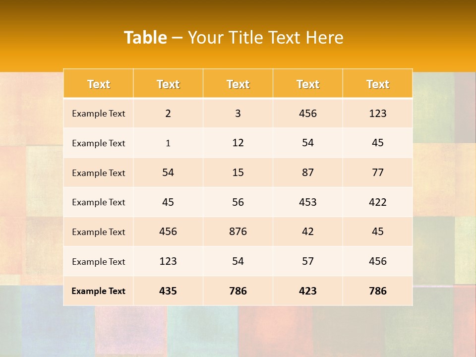 A Colorful Background With Squares Of Different Colors PowerPoint Template