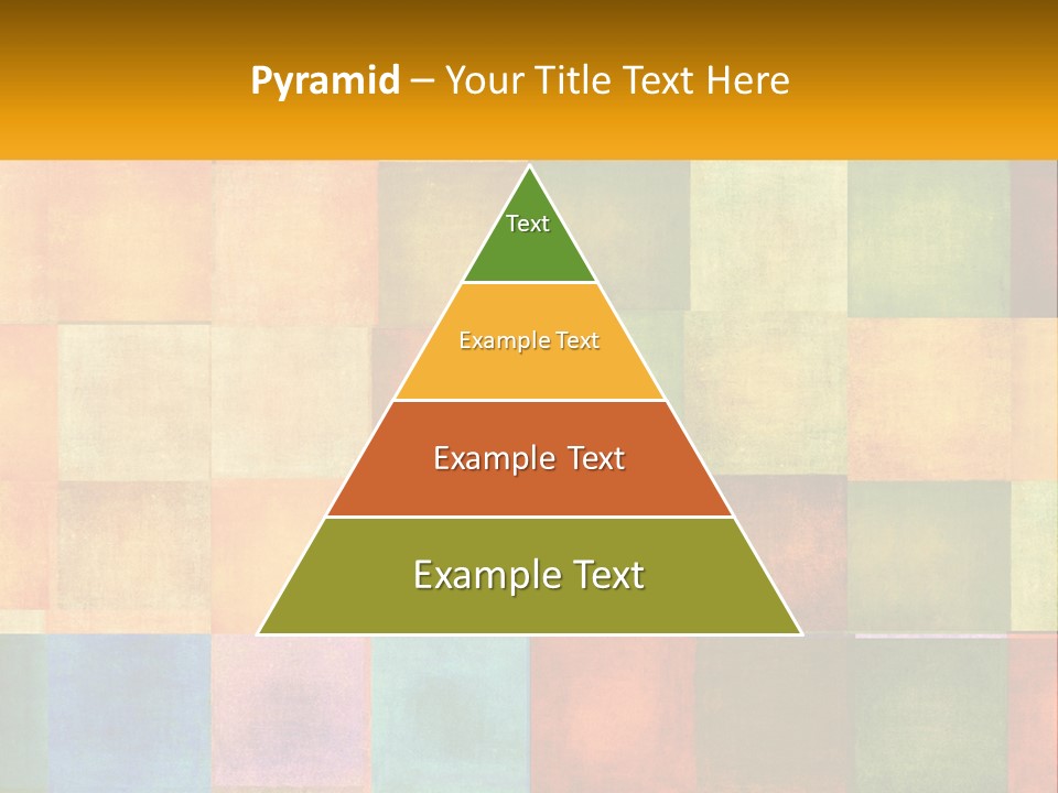 A Colorful Background With Squares Of Different Colors PowerPoint Template