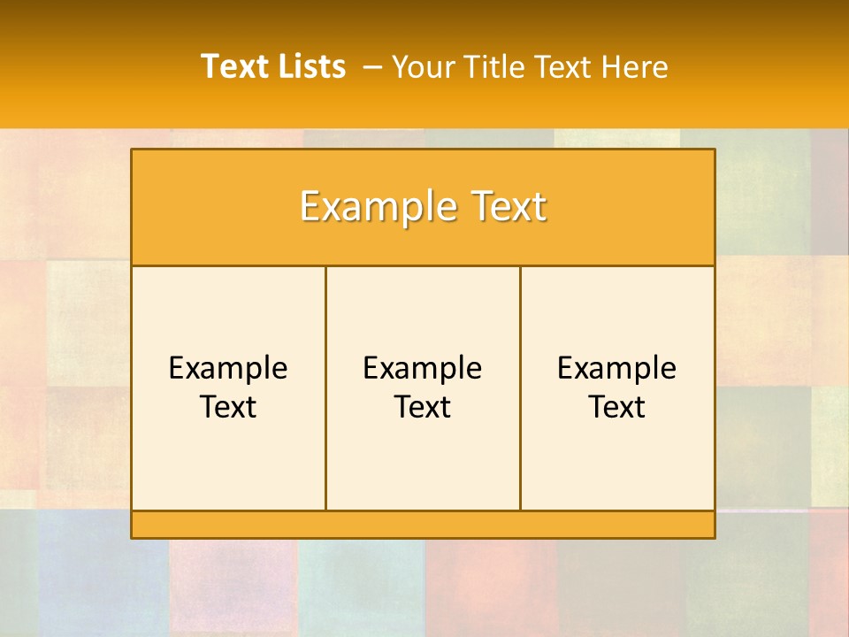 A Colorful Background With Squares Of Different Colors PowerPoint Template