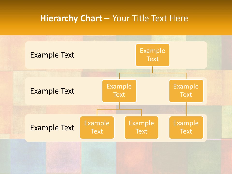 A Colorful Background With Squares Of Different Colors PowerPoint Template
