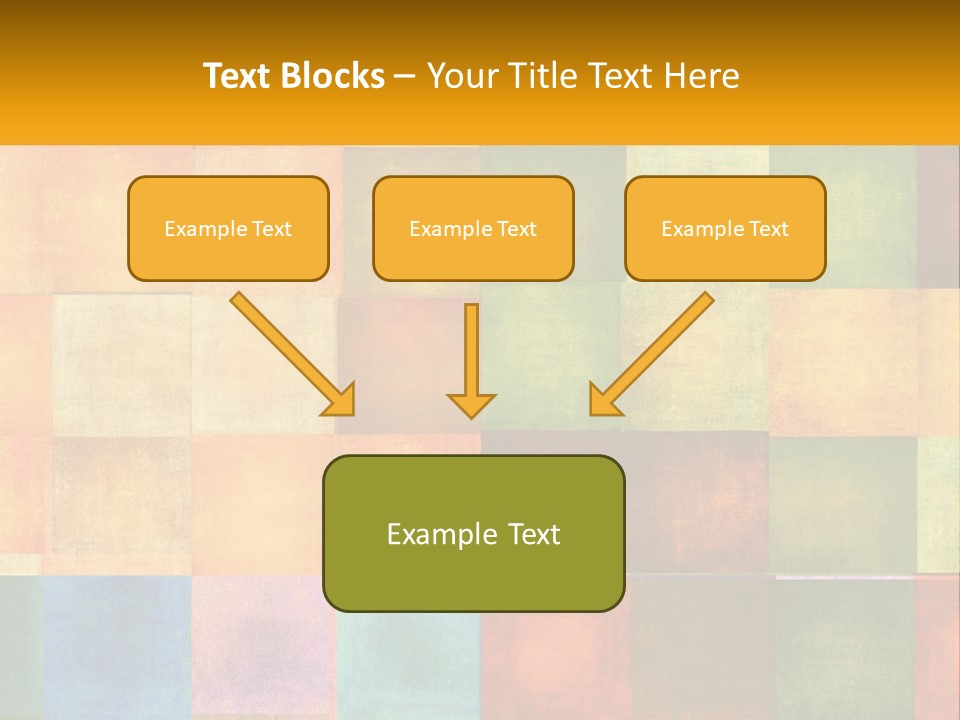 A Colorful Background With Squares Of Different Colors PowerPoint Template