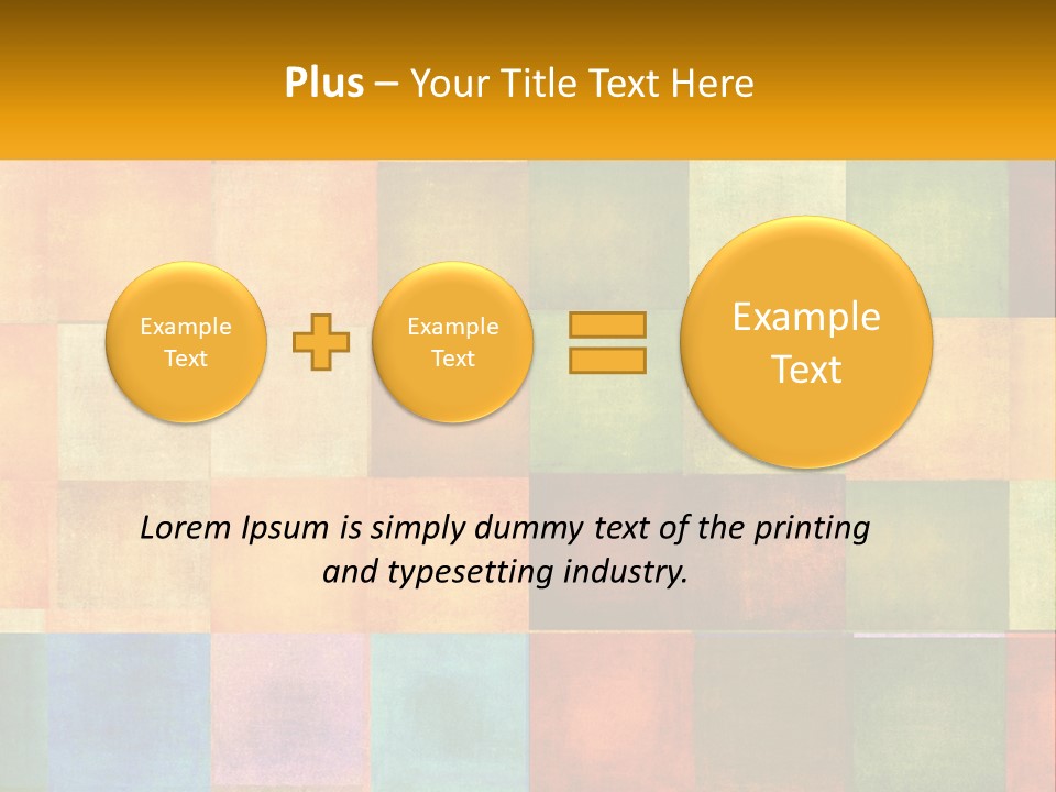 A Colorful Background With Squares Of Different Colors PowerPoint Template