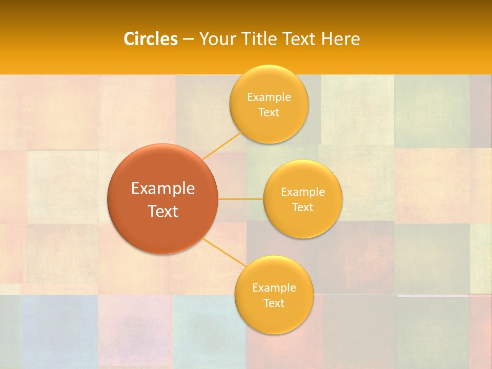 A Colorful Background With Squares Of Different Colors PowerPoint Template