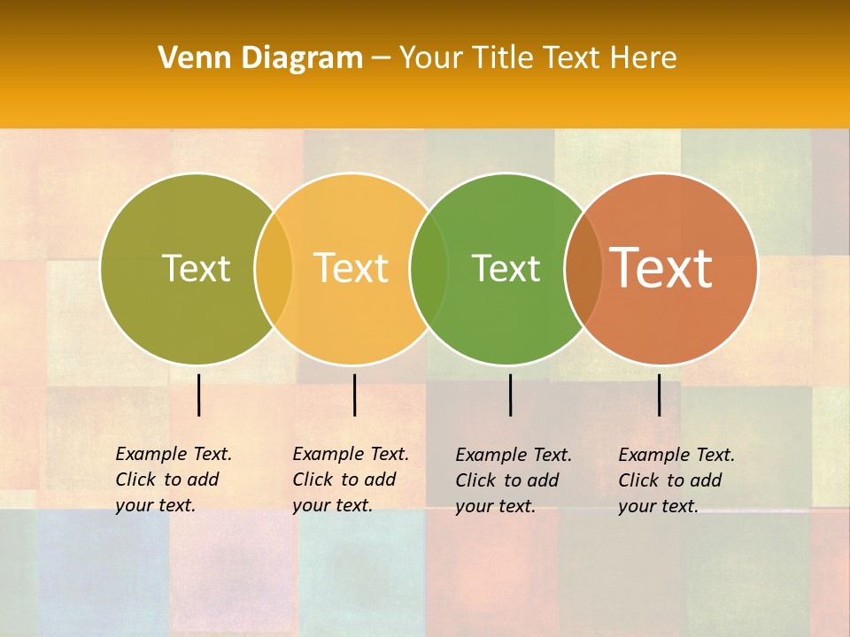 A Colorful Background With Squares Of Different Colors PowerPoint Template