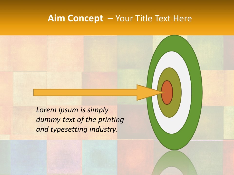 A Colorful Background With Squares Of Different Colors PowerPoint Template