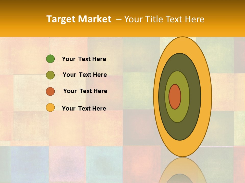 A Colorful Background With Squares Of Different Colors PowerPoint Template