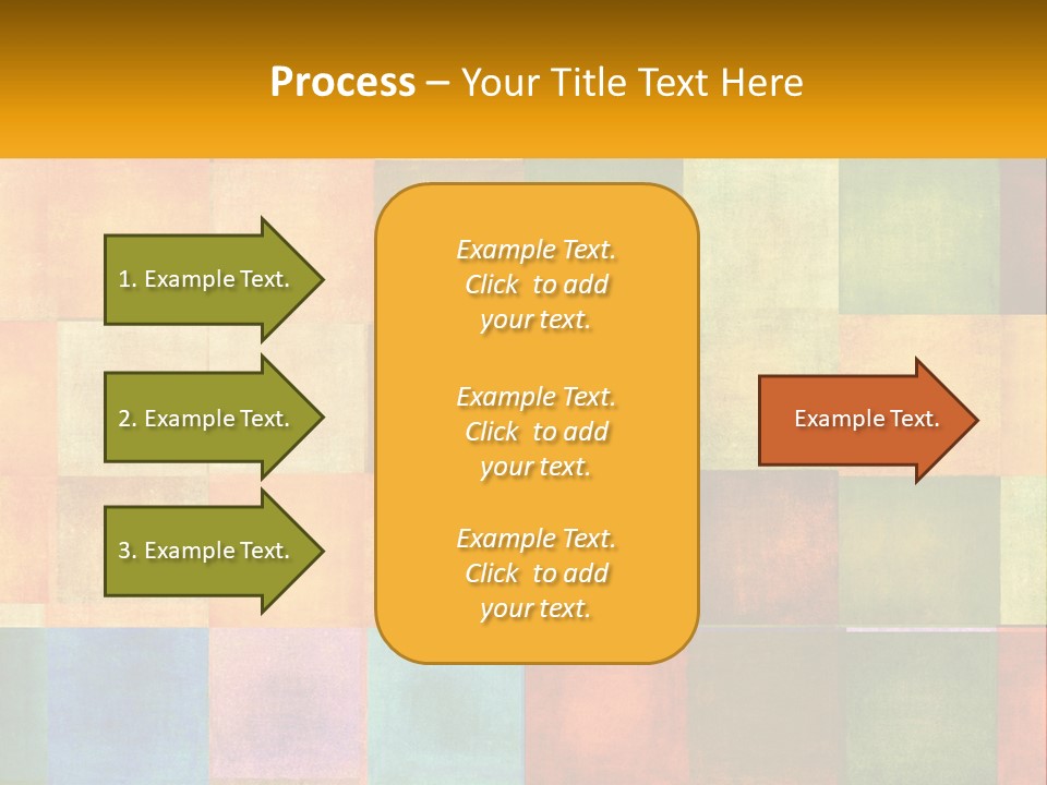 A Colorful Background With Squares Of Different Colors PowerPoint Template