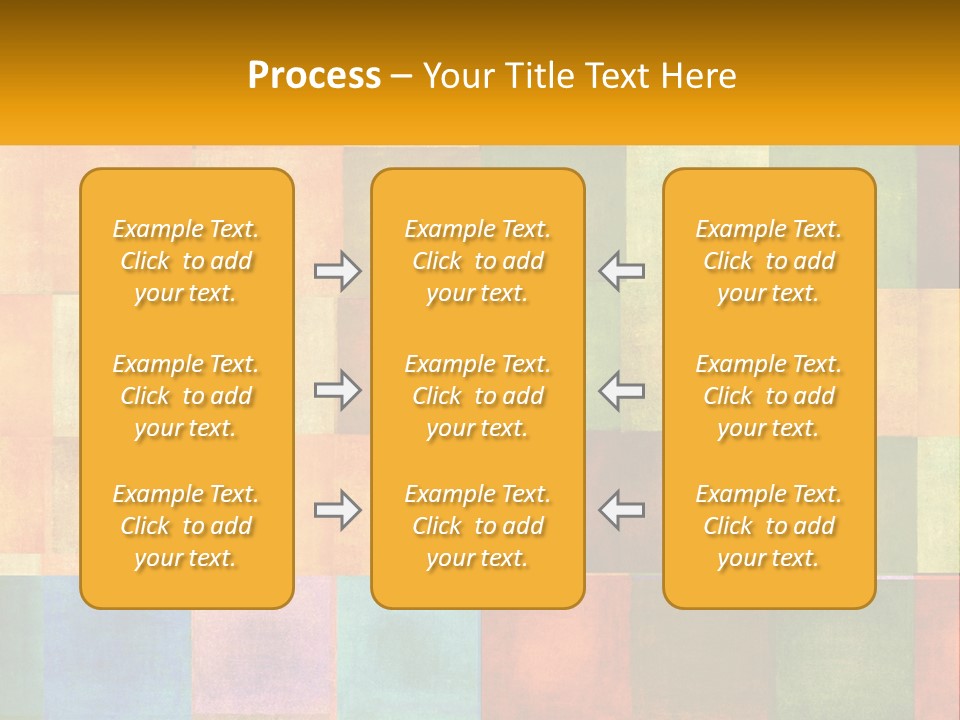 A Colorful Background With Squares Of Different Colors PowerPoint Template